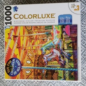 Colorluxe 1000 Piece Puzzle - Colorful Carousel